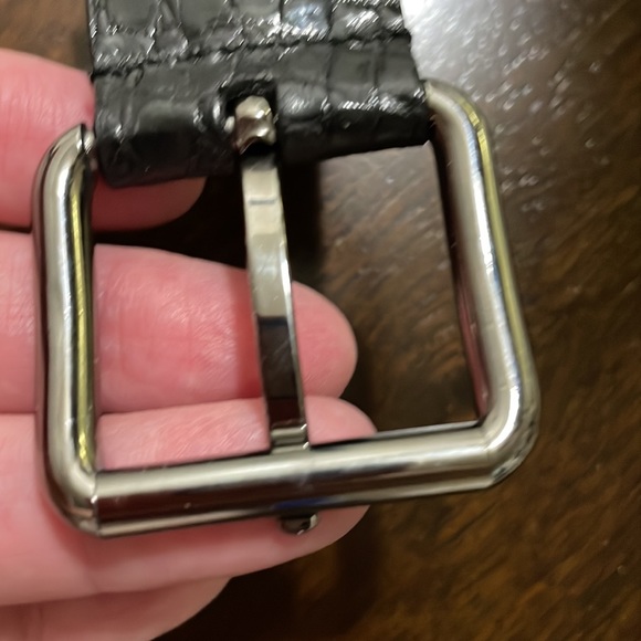 Authentic Gucci crocodile belt (unisex) - Picture 4 of 16